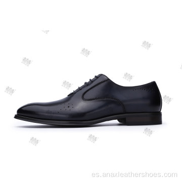 Mocasín de cuero de zapatos casuales personalizados de clase alta para hombre